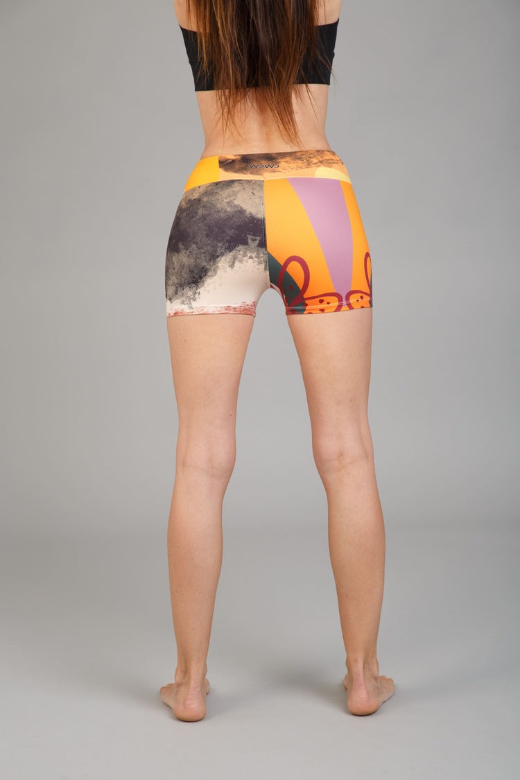 Dámske krátke legíny, mliečny hodváb – 509