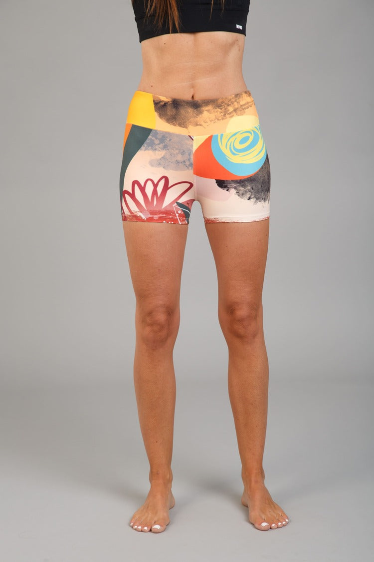 Dámske krátke legíny, mliečny hodváb – 509