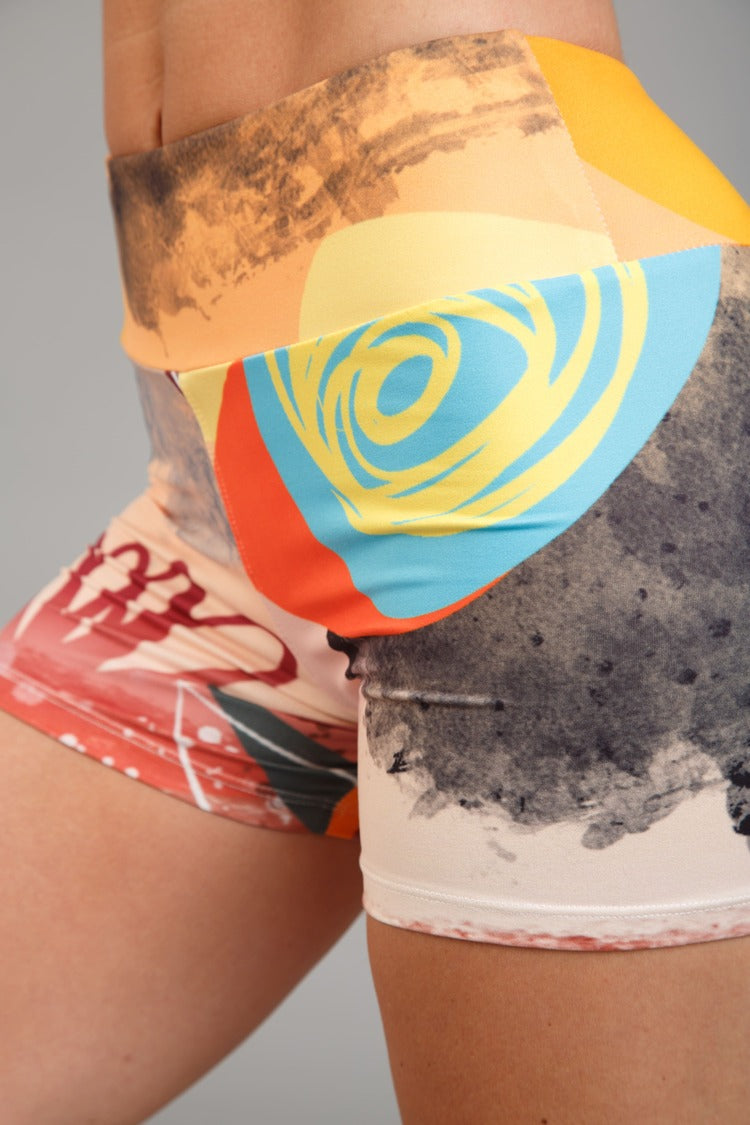 Dámske krátke legíny, mliečny hodváb – 509