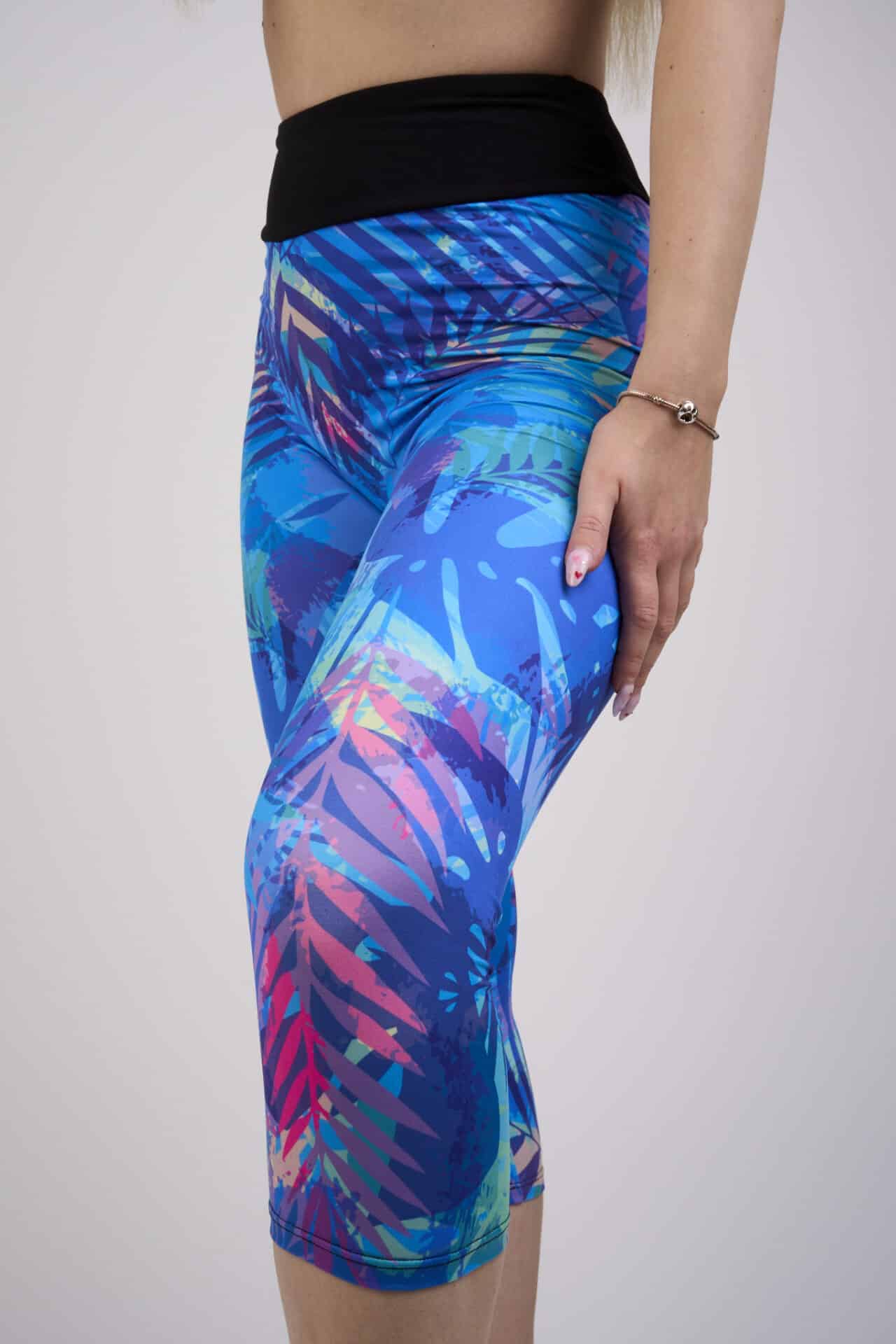 Dámske capri legíny, mliečny hodváb – 83
